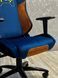 Комп'ютерне крісло розкладається до 180&deg; Infini Joystick J180 геймерське Синьо-жовта тканина для геймерів та роботи G20_СИНЬО-ЖОВТИЙ фото 6