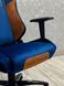 Комп'ютерне крісло розкладається до 180&deg; Infini Joystick J180 геймерське Синьо-жовта тканина для геймерів та роботи G20_СИНЬО-ЖОВТИЙ фото 8
