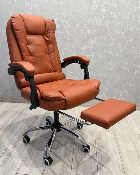 Комп'ютерне крісло офісне Malatec 1655 Світло-коричневий для керівника та персоналу BOSS_СВІТЛО-КОРИЧНЕВИЙ фото