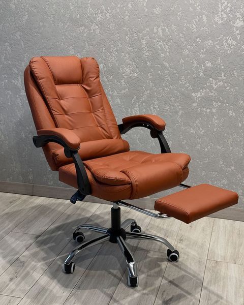 Комп'ютерне крісло офісне Malatec 1655 Світло-коричневий для керівника та персоналу BOSS_СВІТЛО-КОРИЧНЕВИЙ фото
