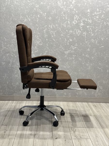 Комп'ютерне крісло з тканини офісне Malatec Boss 1655 Коричневий для керівника та персоналу BOSS_ТКАНИНА_КОРИЧНЕВИЙ фото