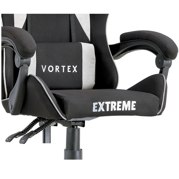 Комп'ютерне крісло тканинне Extreme VORTEX чорно-світло-сірий для геймерів та роботи VORTEX_СВІТЛО-СІРИЙ фото