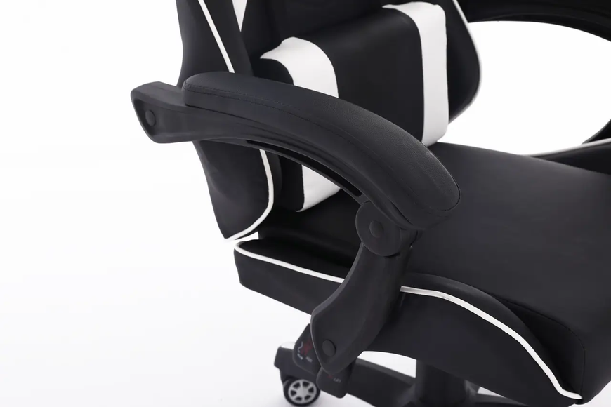 Комп'ютерне крісло Extreme ENZO 121 SERIES Чорно-білий для геймерів та роботи ENZO_БІЛИЙ фото