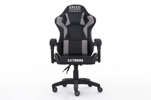 Комп'ютерне крісло Extreme ENZO 121 SERIES Чорно-сірий для геймерів та роботи ENZO_СІРИЙ фото