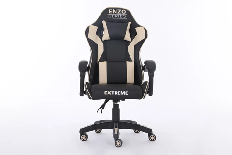 Комп'ютерне крісло Extreme ENZO 121 SERIES Чорно-бежевий для геймерів та роботи ENZO_БЕЖЕВИЙ фото