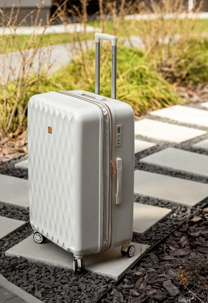 Велика валіза 100+18л з розширенням з полікарбонату SK Keys_19L кремова SK190 L creame фото