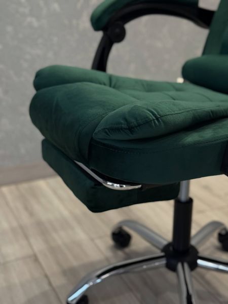 Комп'ютерне крісло з тканини офісне Malatec Boss 1656 Зелений для керівника та персоналу BOSS_ТКАНИНА_ЗЕЛЕНИЙ фото