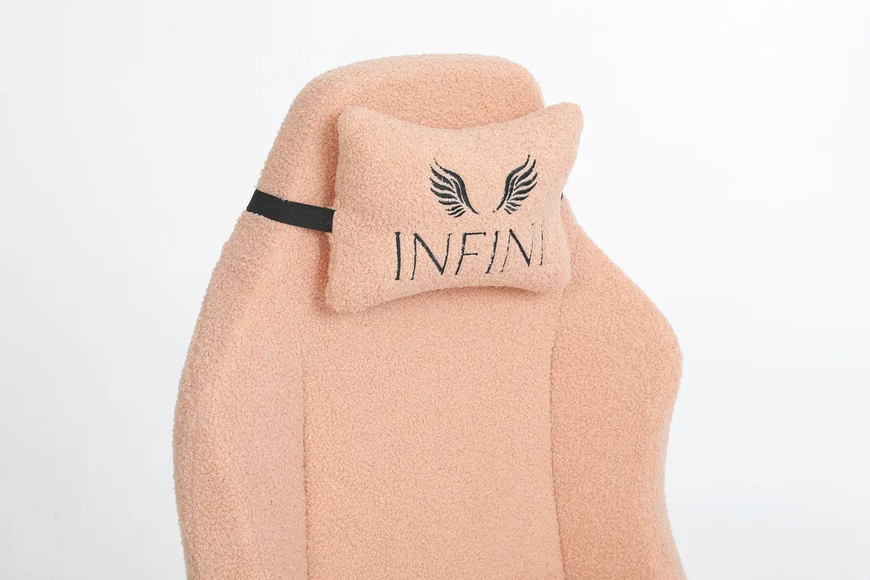 Геймерське крісло з екохутра INFINI BOUCLE Бежеве комп&lsquo;ютерне крісло BOUCLE_БЕЖЕВИЙ фото