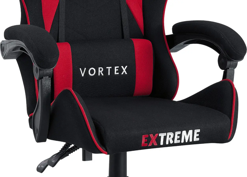Комп'ютерне крісло тканинне Extreme VORTEX червоний для геймерів та роботи VORTEX_ЧЕРВОНИЙ фото