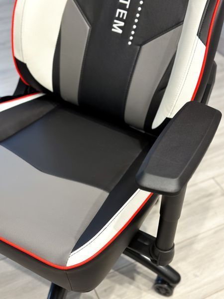 Комп'ютерне крісло розкладається до 180&deg; Infini G180 геймерське з Чорно-біло-червоної екошкіри для геймерів та роботи G21_ЧОРНО-БІЛО-ЧЕРВОНИЙ фото