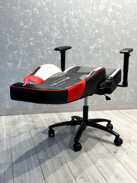 Комп'ютерне крісло розкладається до 180&deg; Infini G180 геймерське з Чорно-біло-червоної екошкіри для геймерів та роботи G21_ЧОРНО-БІЛО-ЧЕРВОНИЙ фото