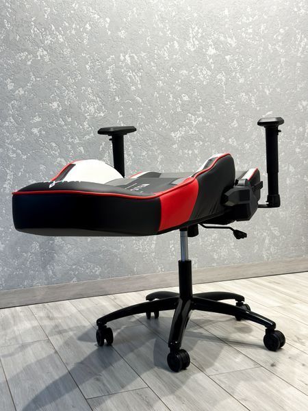 Комп'ютерне крісло розкладається до 180&deg; Infini G180 геймерське з Чорно-біло-червоної екошкіри для геймерів та роботи G21_ЧОРНО-БІЛО-ЧЕРВОНИЙ фото